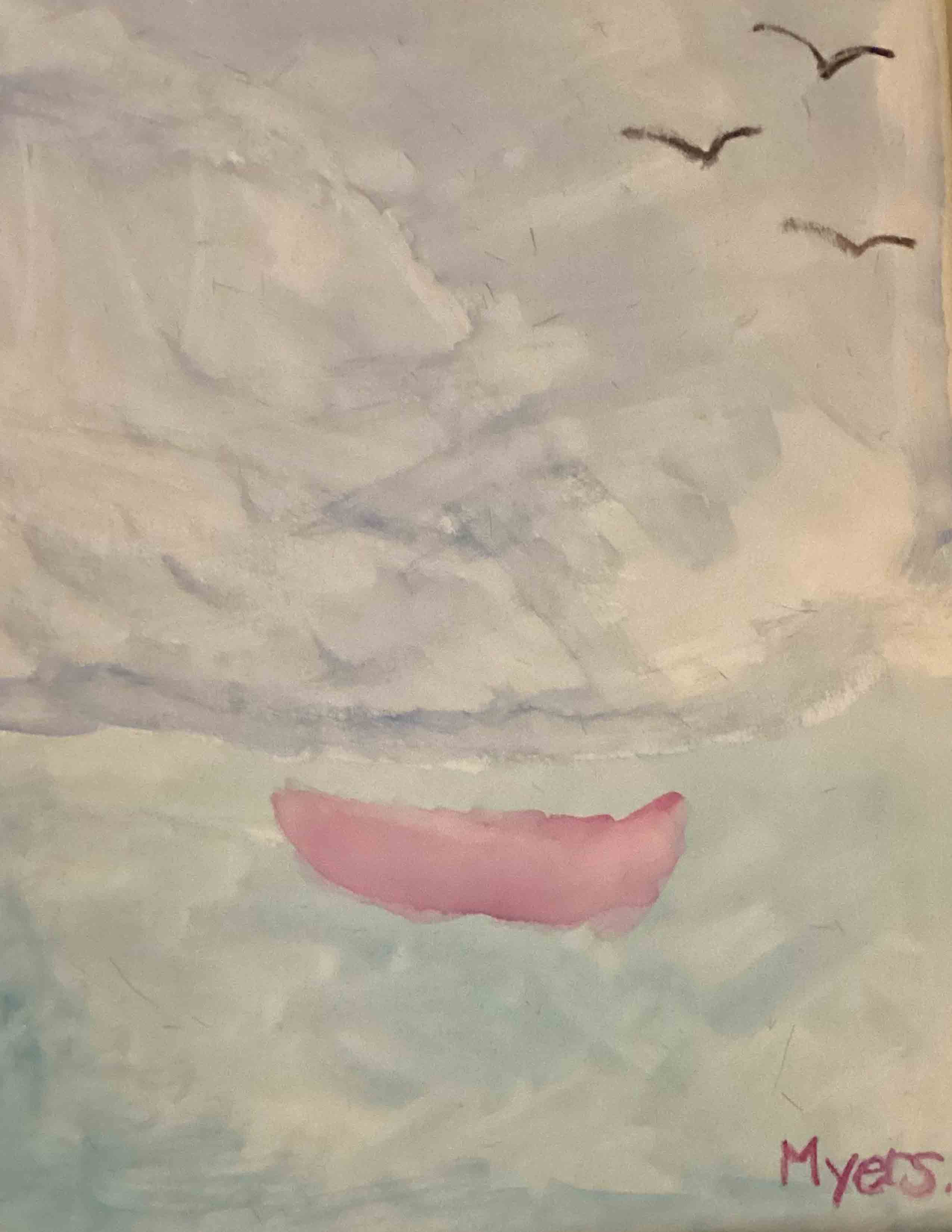 Lost at Sea Watercolor Painting -Jackie Myers