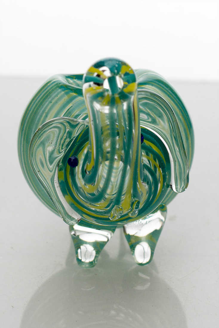 Small elephant glass hand pipe
